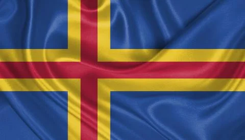 Flag of Aland Islands Illustration