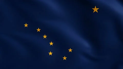 Flag of Alaska Background Video Loop 스톡 동영상 117863772