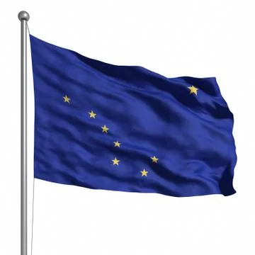 Flag of alaska Stock Illustration
