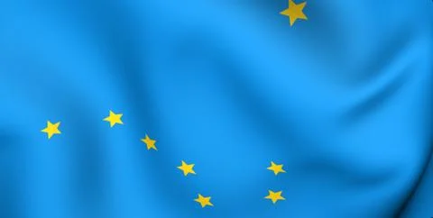 Flag of alaska Stock Illustration