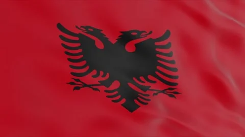 Flag of Albania Stock Footage 96865193