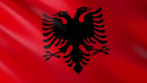 Flag of Albania Stock Footage 150606730