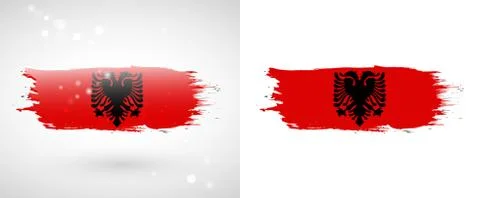 Flag of Albania Stock Illustration