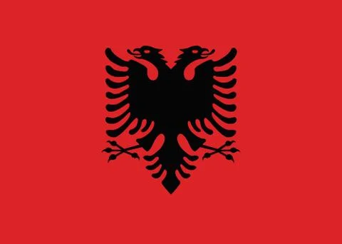 Flag of Albania Stock-Illustration