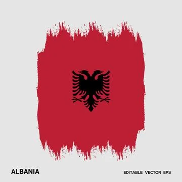Flag of Albania イラスト素材