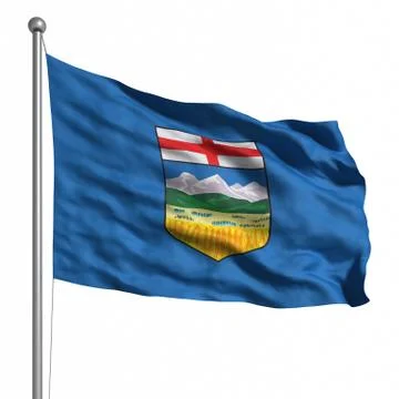 Flag of alberta Stock Illustration