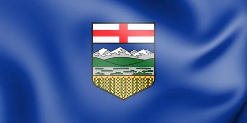 Flag of Alberta Stock Illustration