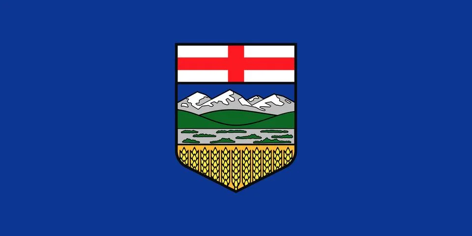 Flag of Alberta Stock Illustration