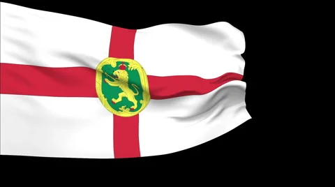 Flag of Alderney Stock Footage 1052632