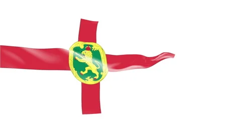 Flag of Alderney Stock Footage 1052681