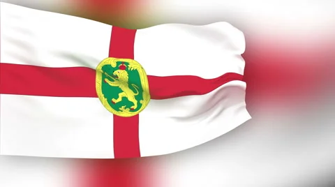 Flag of Alderney Stock Footage 1052687