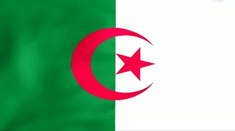 Flag Of Algeria Stock Footage 11355171