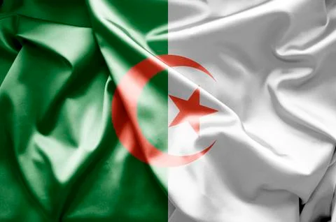Flag of algeria Stock Illustration