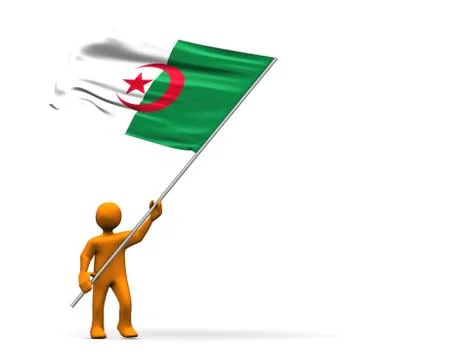 Flag Algeria Stock Illustration