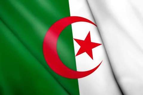 Flag of Algeria Illustrazione stock