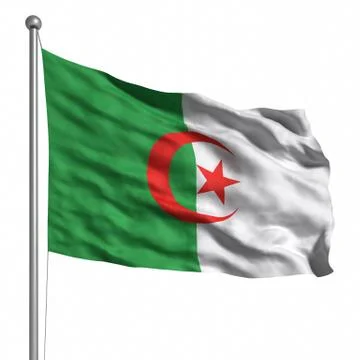 Flag of algeria Stock Illustration