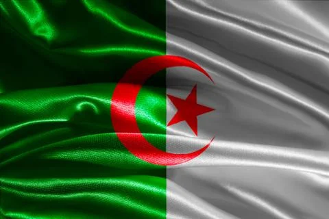 Flag of algeria Stock Illustration