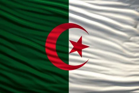 Flag of algeria Stock Illustration