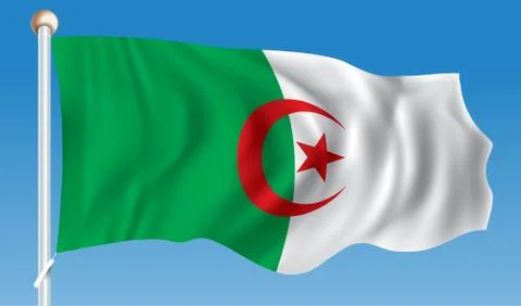Flag of Algeria Stock Illustration