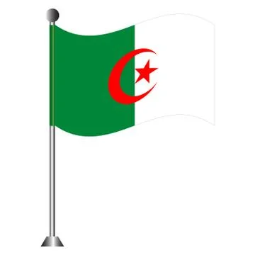 Flag of Algeria Illustrazione stock