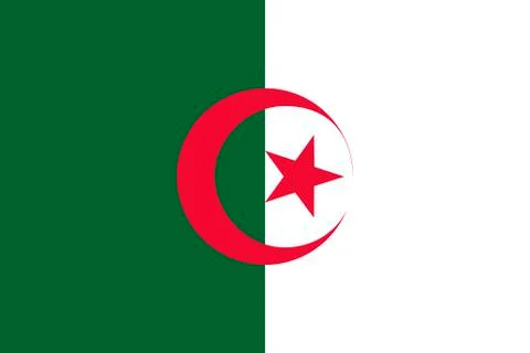 Flag of Algeria Stock Illustration