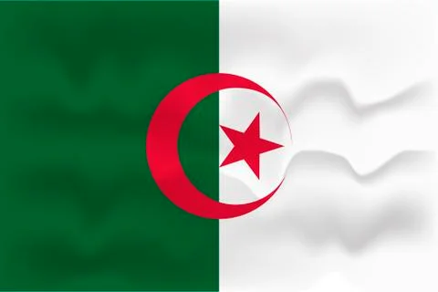 Flag of Algeria Stock Illustration