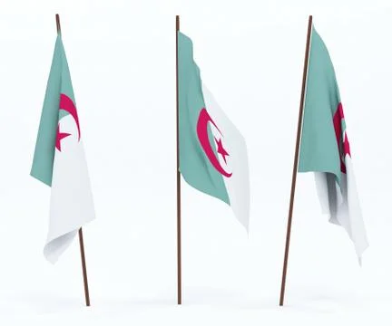 Flag of Algeria Stock Photos