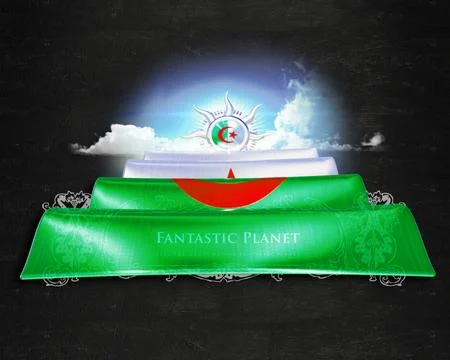 Flag Algeria quality designer flag Stock Illustration