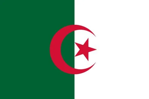 Flag Algeria. Vector illustration Stock-Illustration