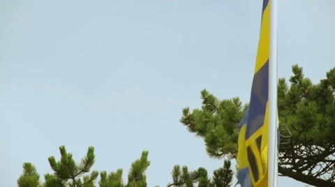 Flag of Ameland Stock Footage 8645732