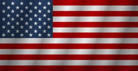 Flag american background. Flag usa isolated. Vector Stock Illustration