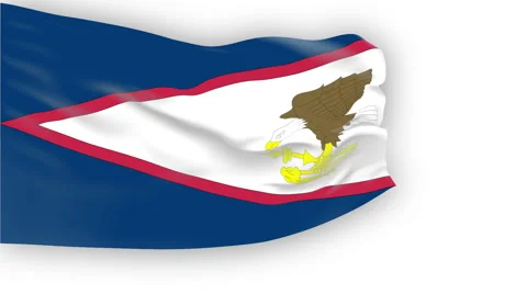 Flag of American Samoa Stock Footage 1052841