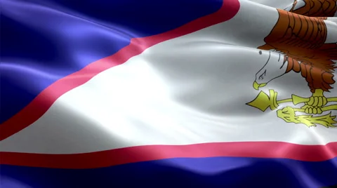 Flag American Samoa Vídeos de archivo 47711058