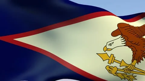 Flag of American Samoa HD 스톡 동영상 13924956