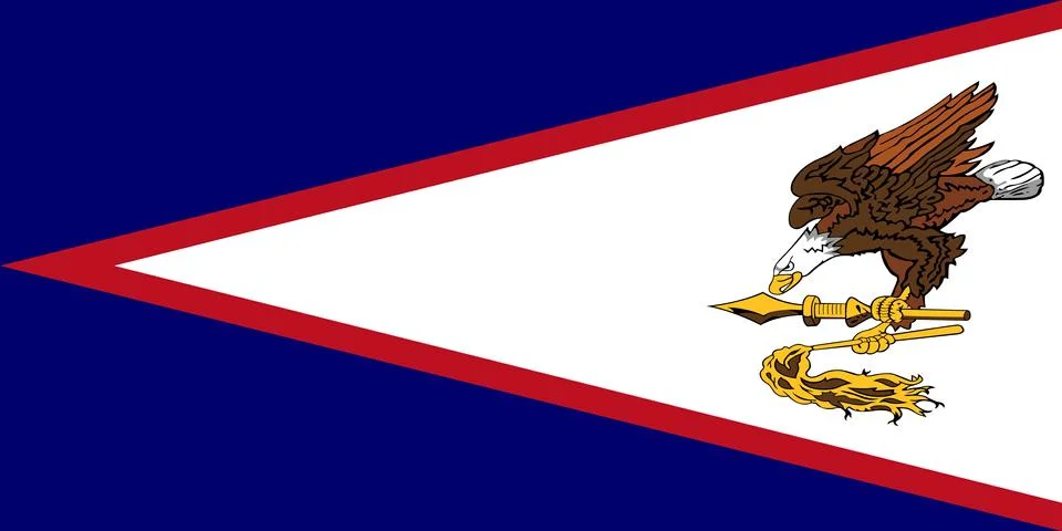 Flag of American Samoa. Vector illustration. World flag Stock Illustration