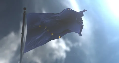 Flag of american state of Alaska waving. Loop. Slow Motion Stock Footage 340067257