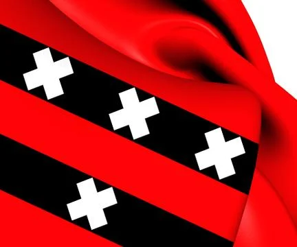 Flag of amstelveen Stock Illustration
