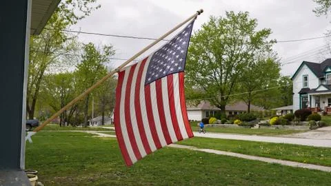 Flag and bicycle Stock Photos
