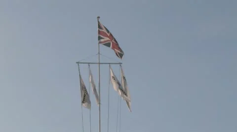 Flag and Sculpture Video stock 8954538