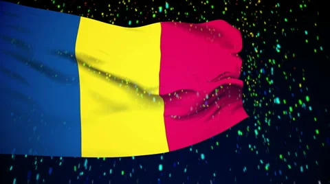 Flag of Andorra Stock Footage 1052864