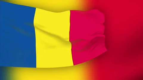 Flag of Andorra Stock Footage 1052871