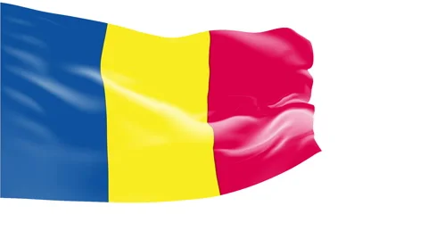 Flag of Andorra Stock Footage 1052872