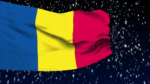 Flag of Andorra Stock Footage 1052876