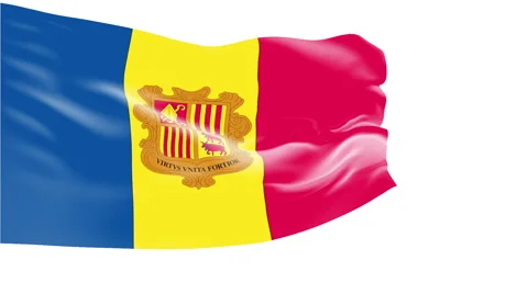 Flag of Andorra Video stock 1052926