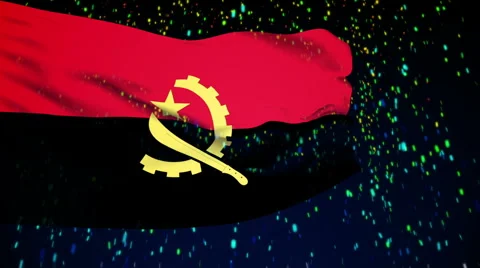 Flag of Angola Video stock 1052941