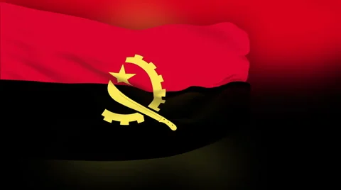Flag of Angola Video stock 1052958