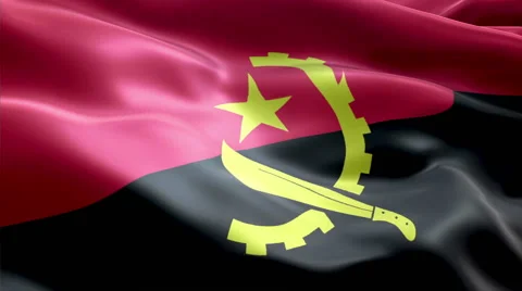 Flag Angola Video stock 47711546