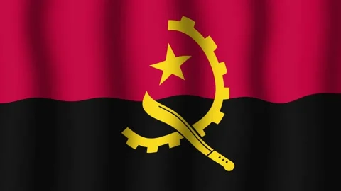 Flag of Angola Stock Footage 175699816