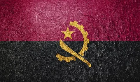 Flag of Angola Illustrazione stock