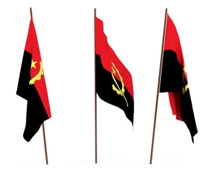Flag of Angola Stock Photos